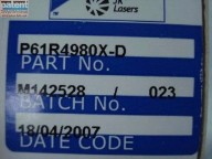 PAT/JK Flash lamp P61R4980X-D Part Number OEM