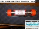 PAT/ORC XM1600-27HS, Short Arc Lamp