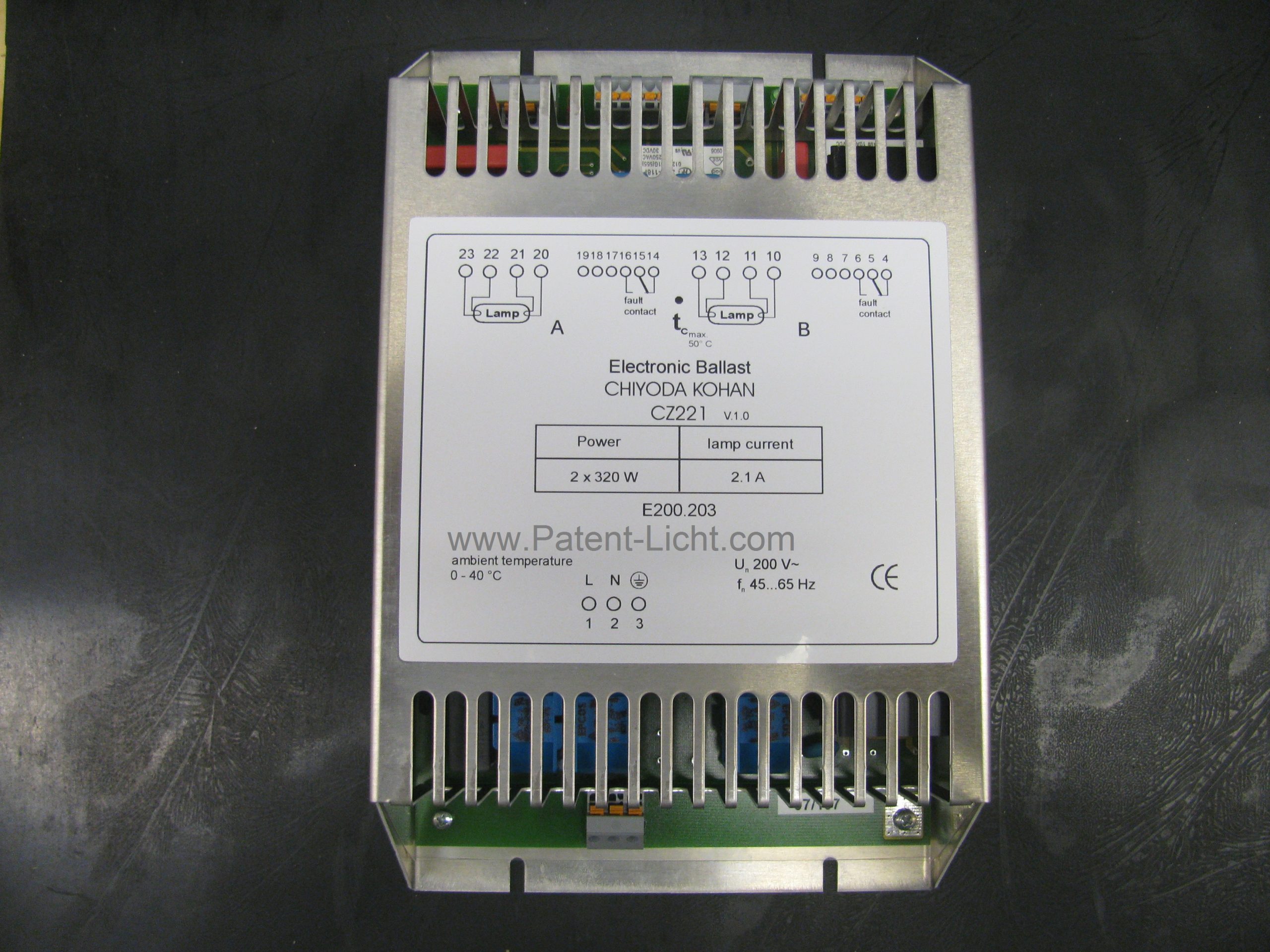 PAT / Chiyoda Kohan CZ221 Ballast